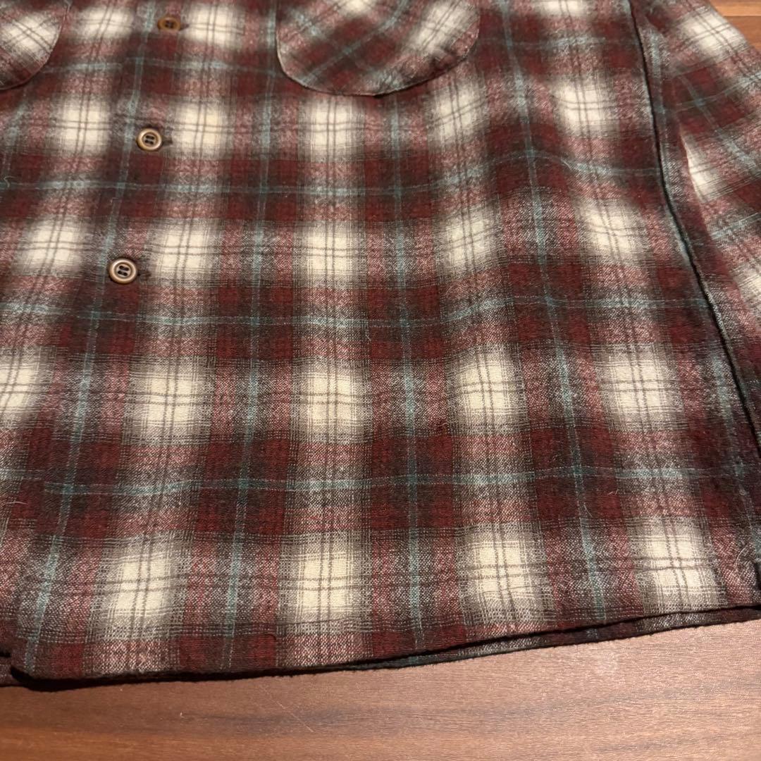 70s pendleton ボードシャツ　オンブレ　ビッグサイズ