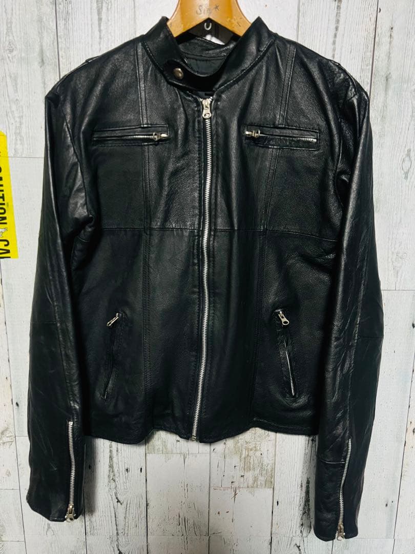 SHIMOKITAZAWA RINGO シングルライダース レザー 本革 短丈