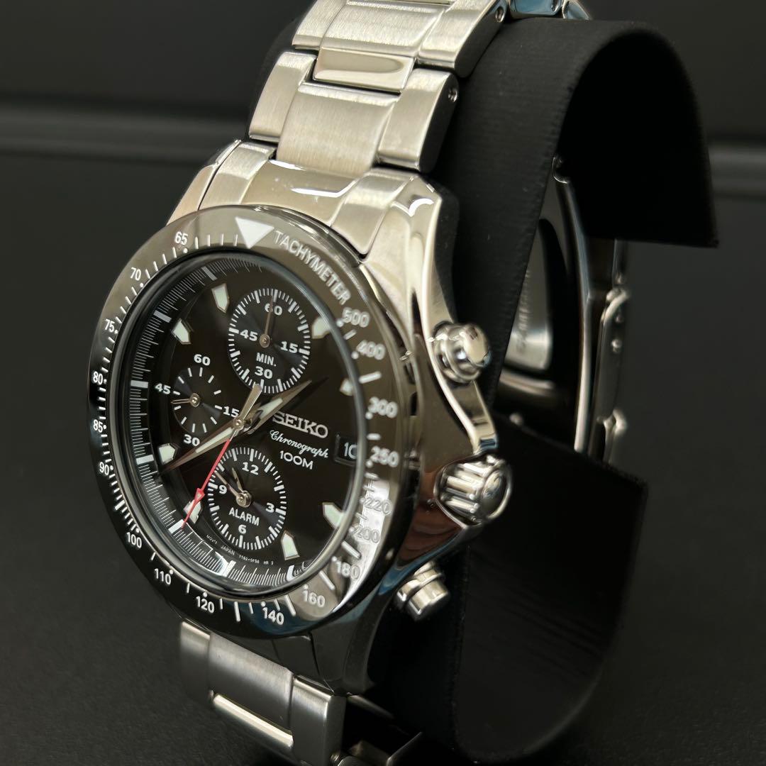 美品 希少 SEIKO 7T62-0ER0 腕時計 メンズ クロノグラフ 稼働品