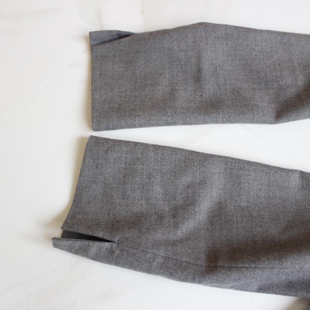 【美品】グリーンレーベルリラクシング セットアップスーツ M ノーカラー パンツ