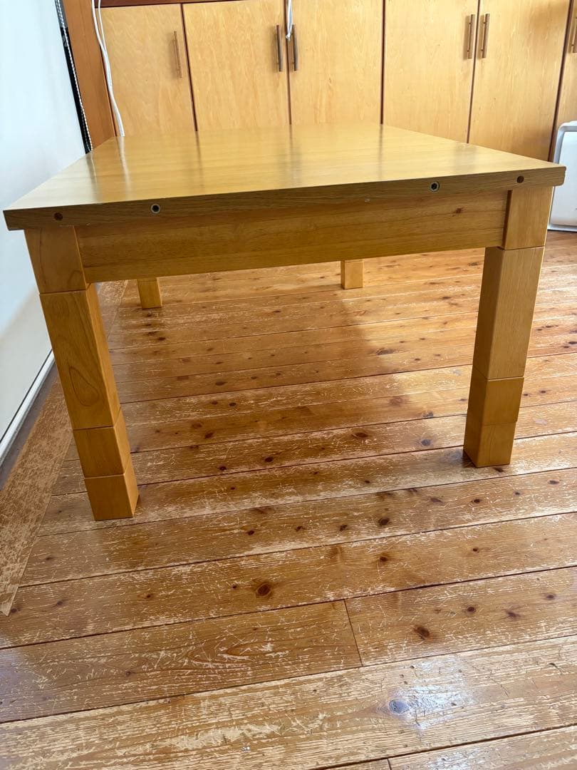 こたつテーブル　W120-180 高さ調節可能（6段階）伸長式（3段階）