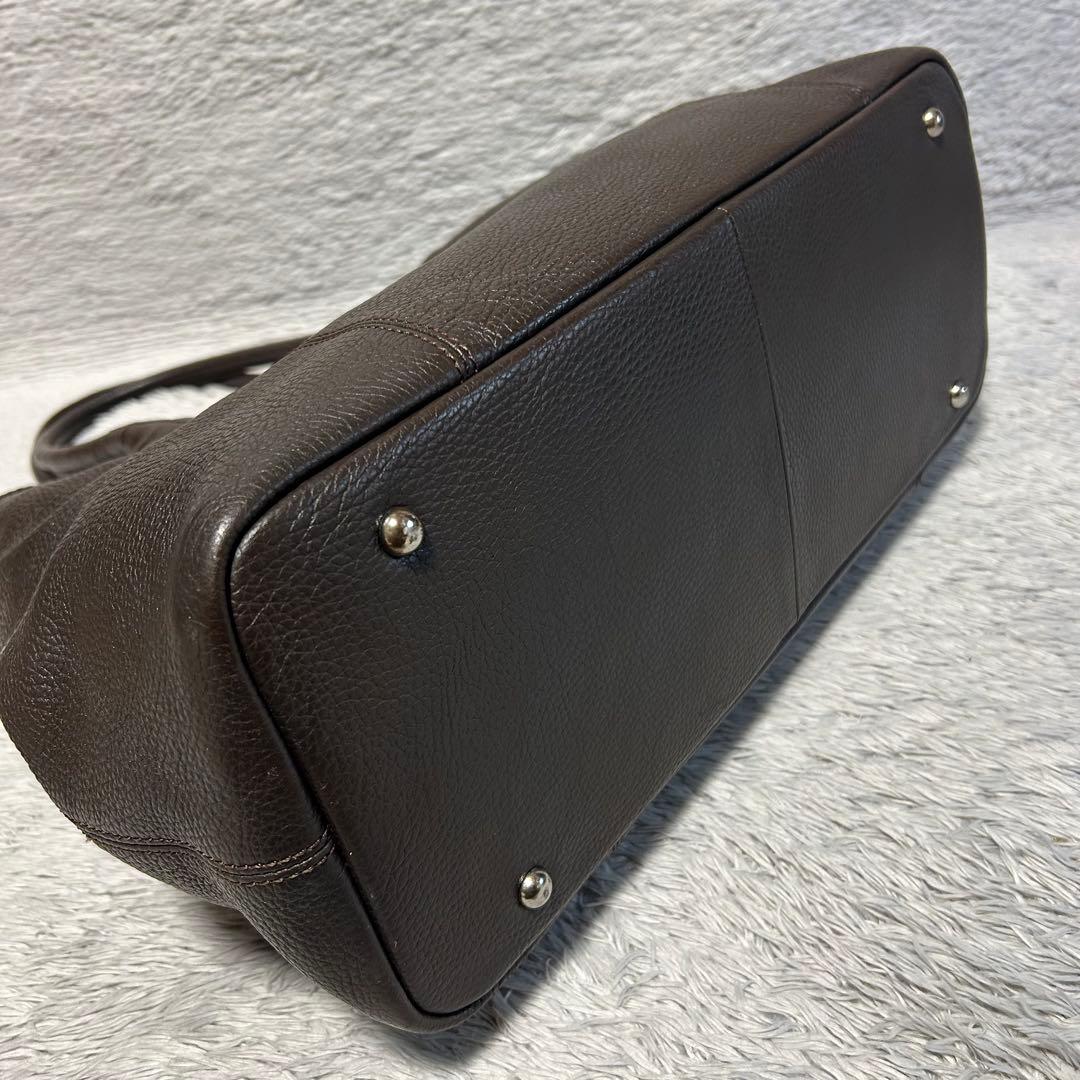 UNITED ARROWS ユナイテッドアローズ　ビジネスレザートートバッグ　茶