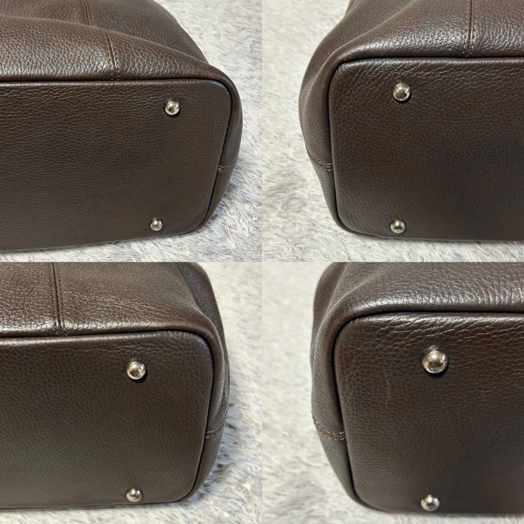 UNITED ARROWS ユナイテッドアローズ　ビジネスレザートートバッグ　茶