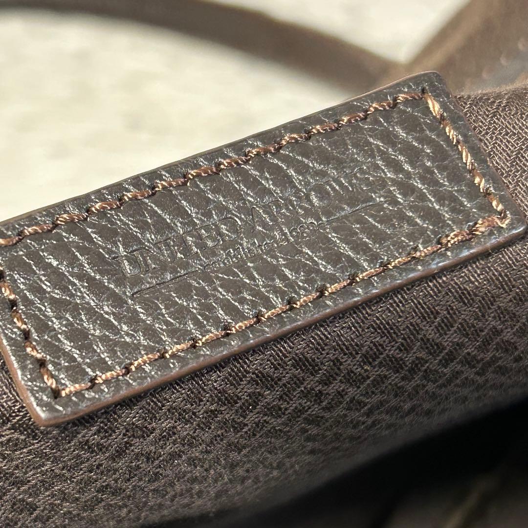 UNITED ARROWS ユナイテッドアローズ　ビジネスレザートートバッグ　茶