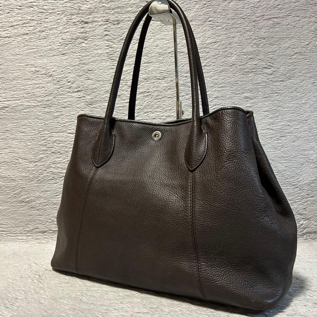 UNITED ARROWS ユナイテッドアローズ　ビジネスレザートートバッグ　茶