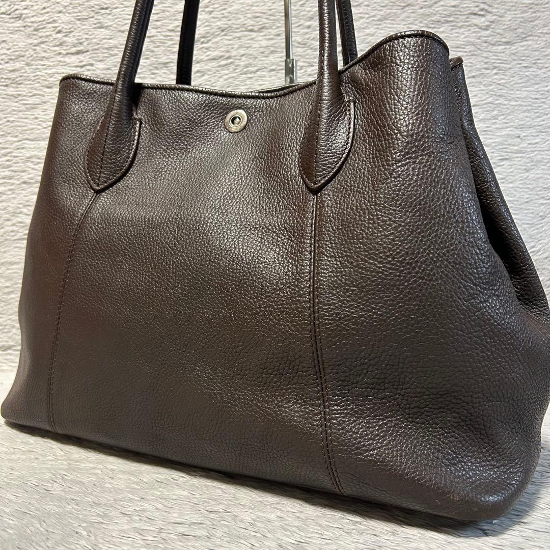 UNITED ARROWS ユナイテッドアローズ　ビジネスレザートートバッグ　茶