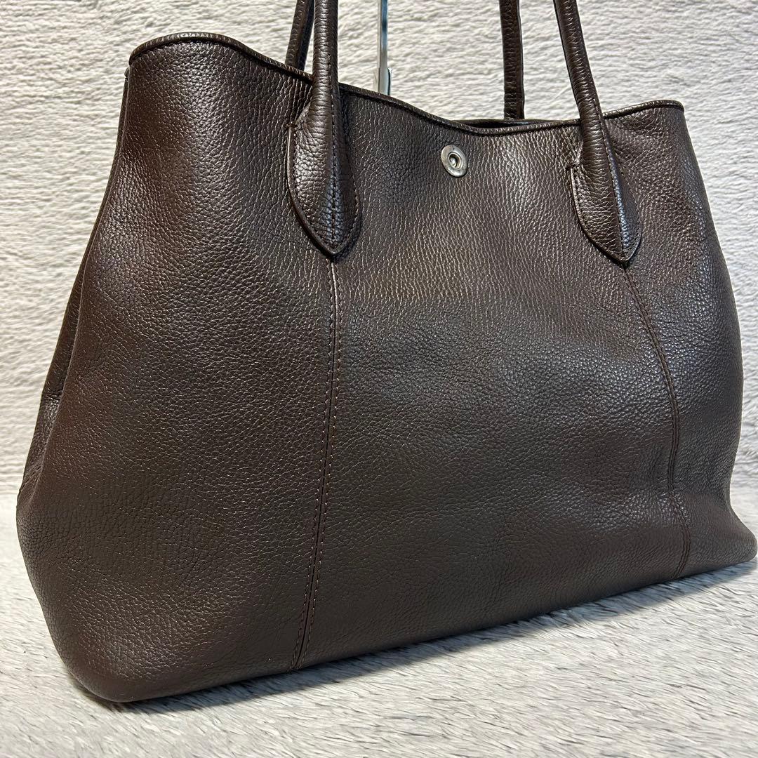 UNITED ARROWS ユナイテッドアローズ　ビジネスレザートートバッグ　茶