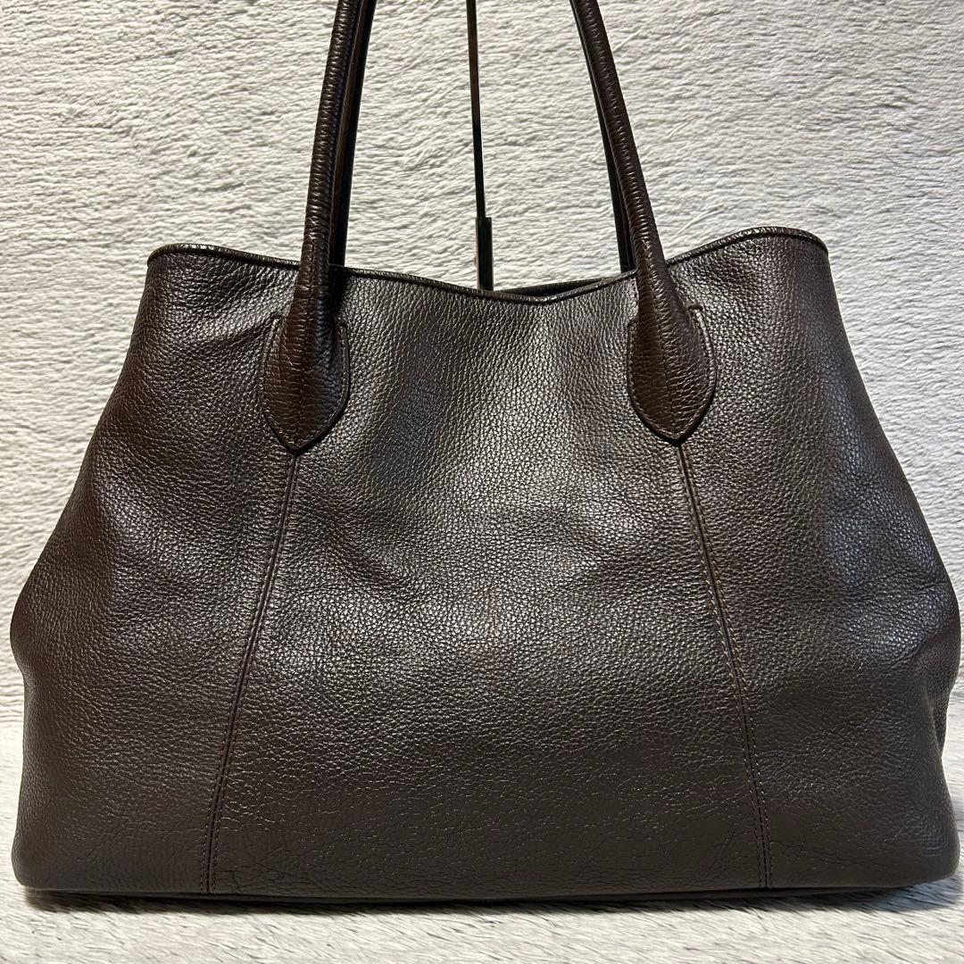 UNITED ARROWS ユナイテッドアローズ　ビジネスレザートートバッグ　茶