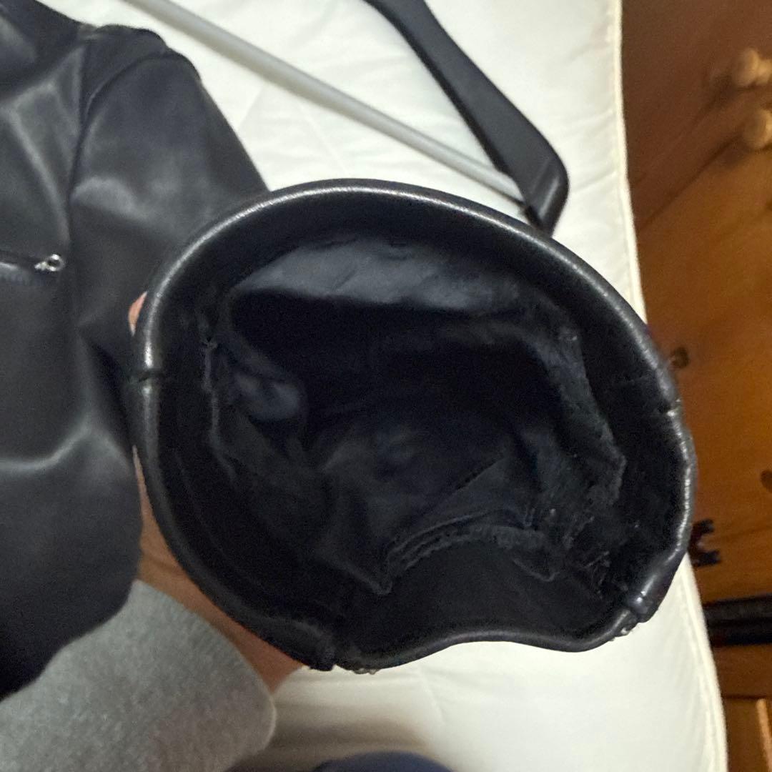 NANKAI ブラック シングルライダースジャケット