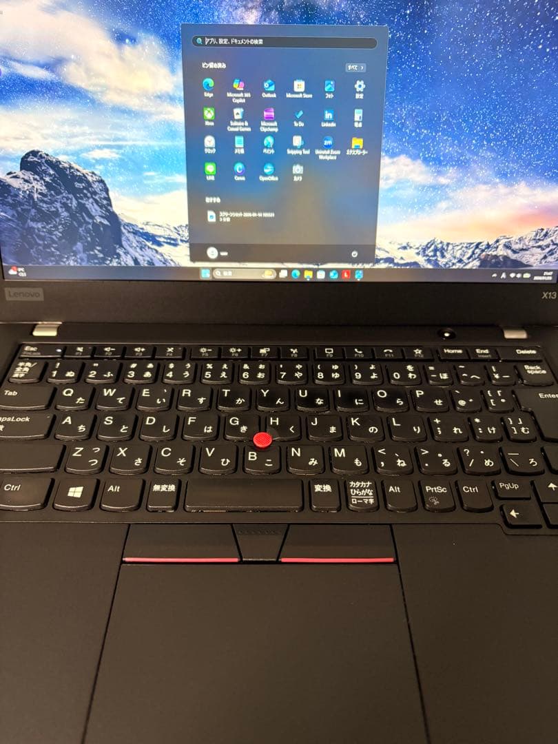 Ryzen5Pro搭載LenovoThinkPad X13⭐️Win11初期設定済