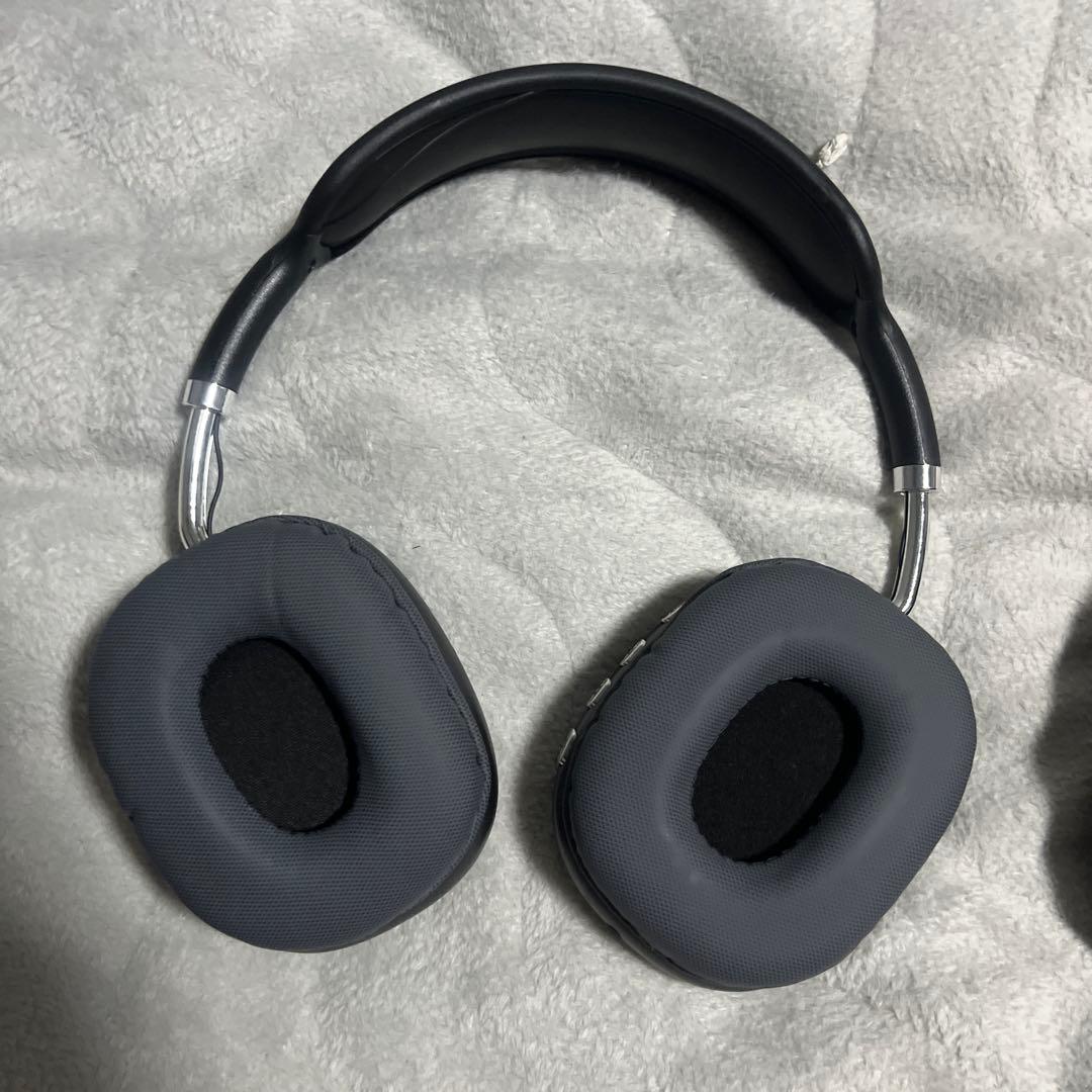 ワイヤレスオーバーイヤーヘッドホン グレー