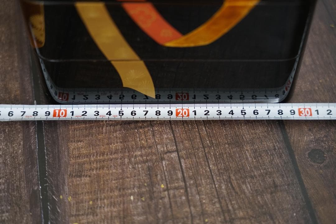 輪島塗　前田松斎作　熨斗蒔絵三段重箱