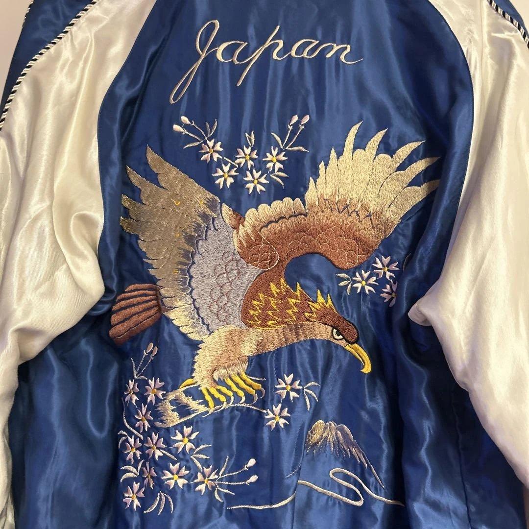テーラー東洋　スカジャン　リバーシブル　刺繍　鷹　虎　龍　XLサイズ