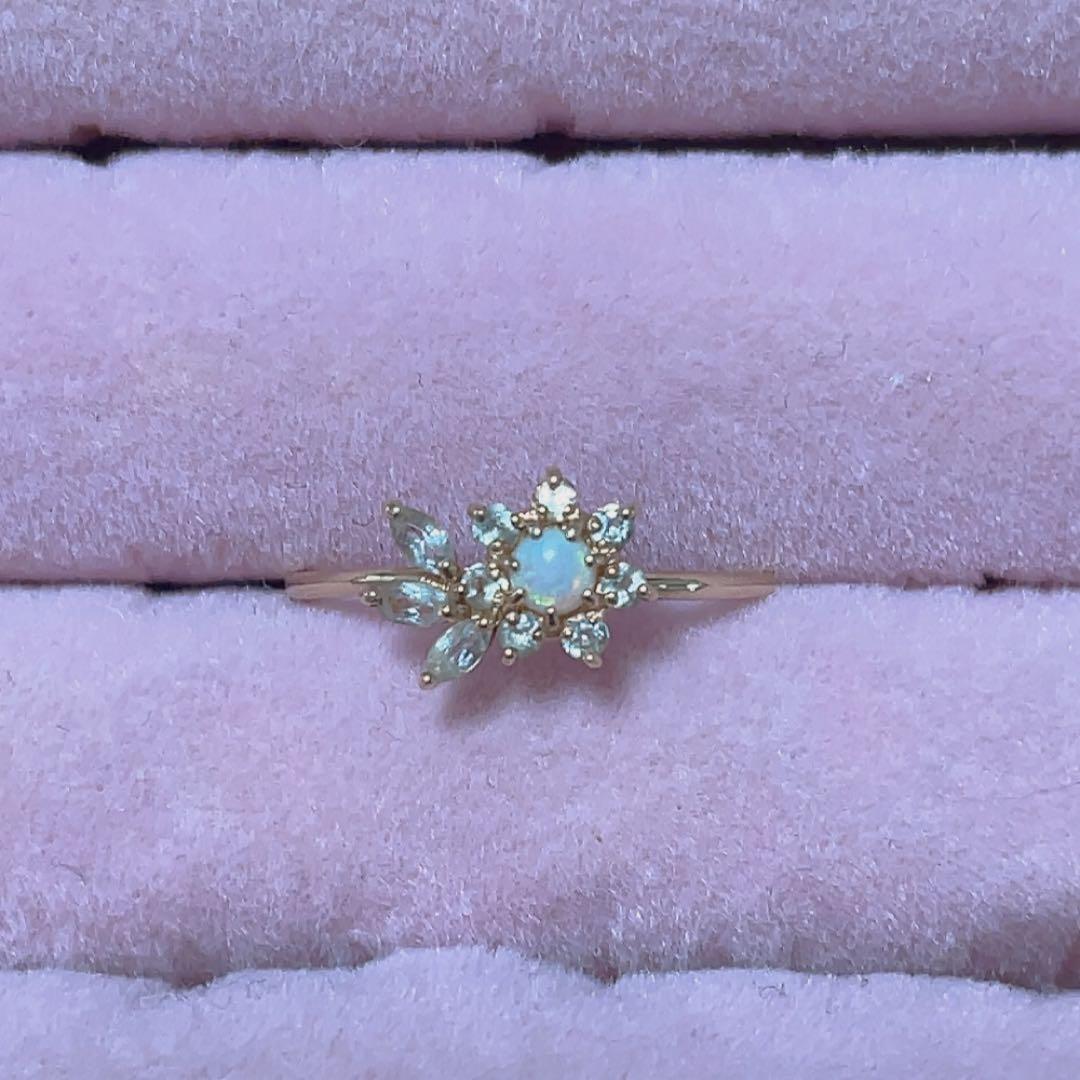 JILL STUART ジルスチュアート　k10 オパール　リング　10号