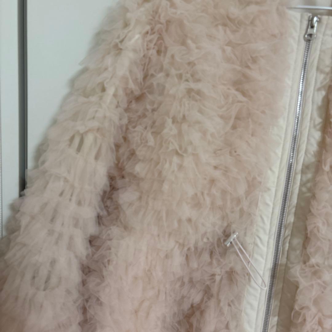 専用ハニーミーハニー淡いピンク フリル ジップアップジャケット