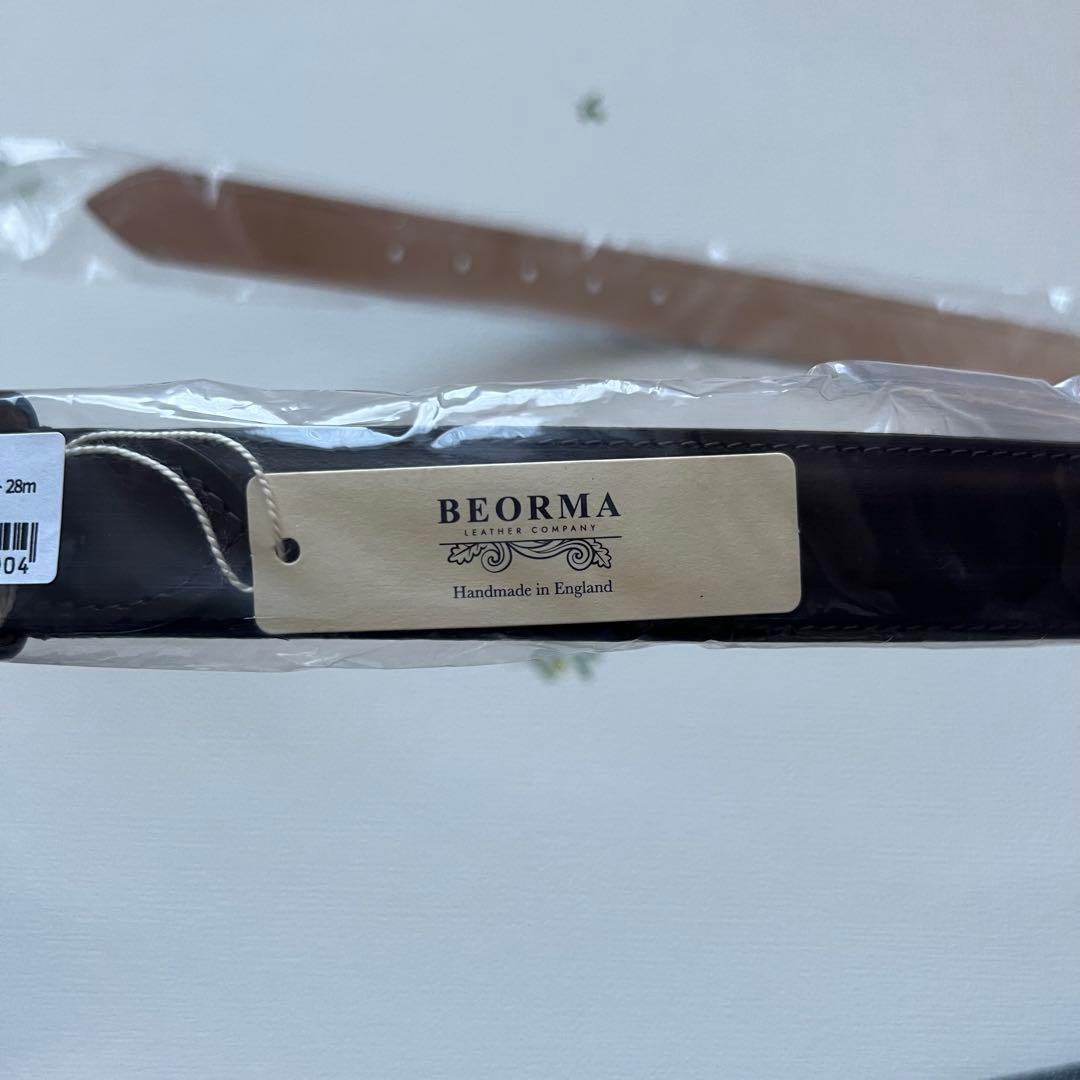 BEORMA（べオーマ）ダークブラウン レザーベルト ホワイトハウスコックス