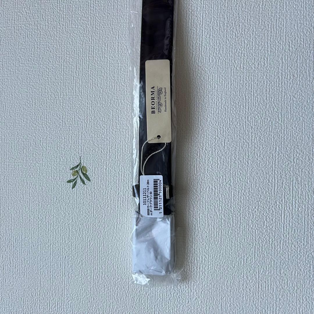 BEORMA（べオーマ）ダークブラウン レザーベルト ホワイトハウスコックス