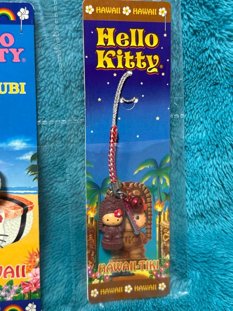 【送料込】ハローキティ　根付け　ストラップ　ハワイ　Hawaii 3種類＋おまけ