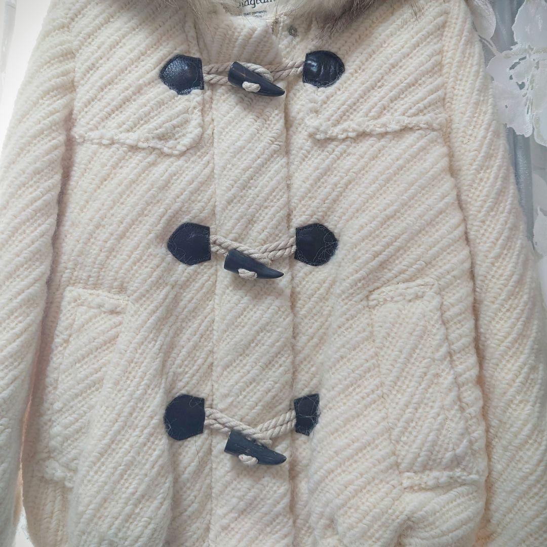 のの グレースコンチネンタル ダッフル ダウンコート ニット ダイアグラム