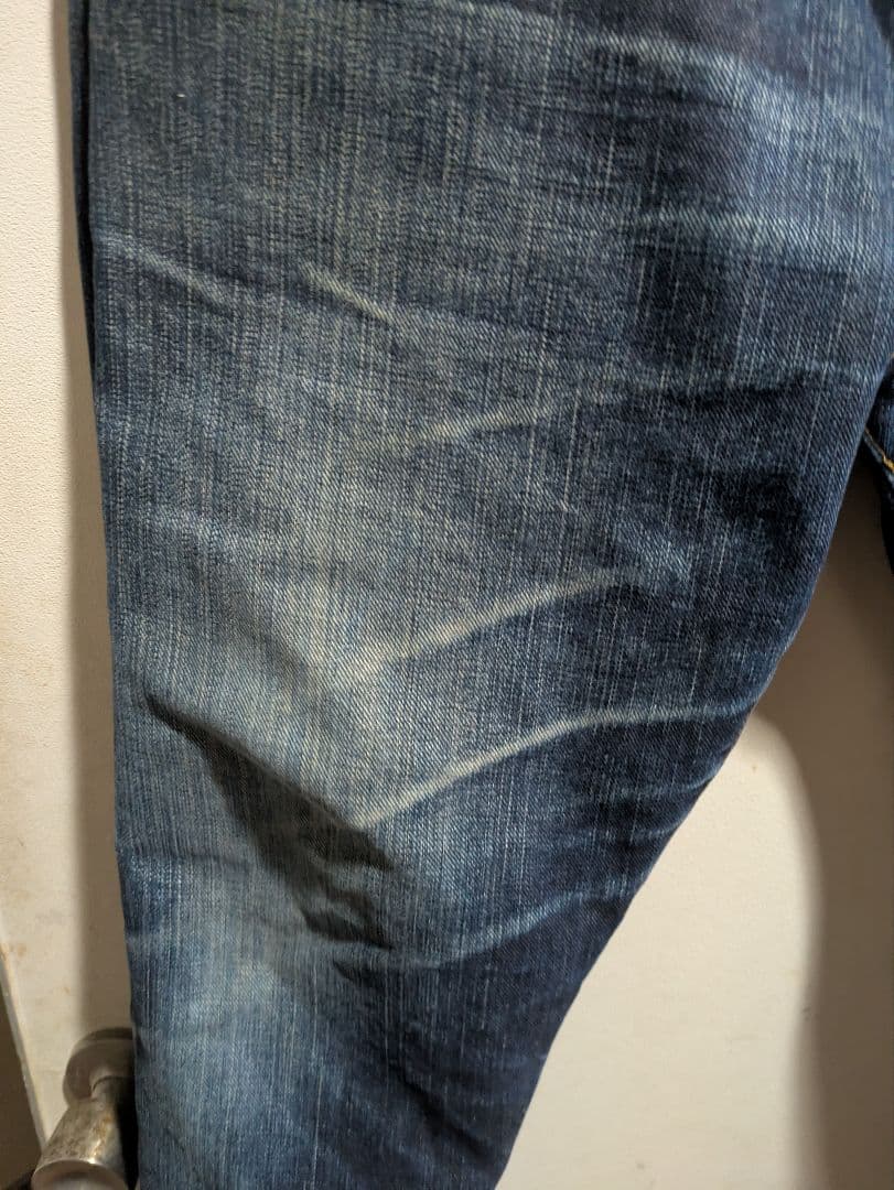 児島ジーンズ 17oz 左綾セルビッチ スリムストレートw42