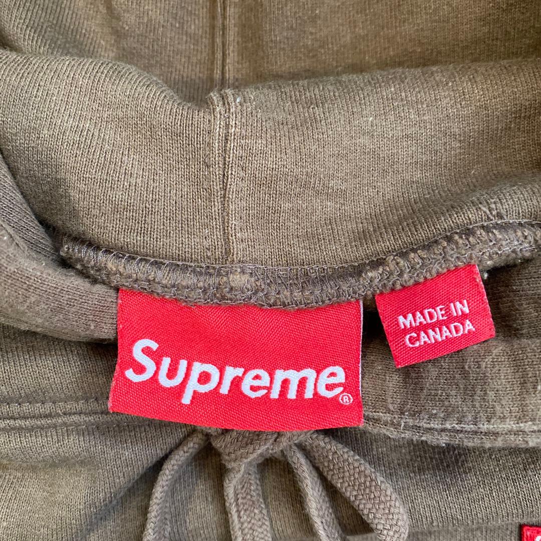 トップス Supreme small box logo foodie olivebrown