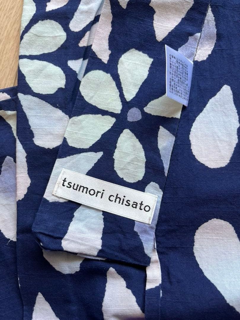 【tsumorichisato】ツモリチサト ネイビー 花火柄 浴衣・帯セット