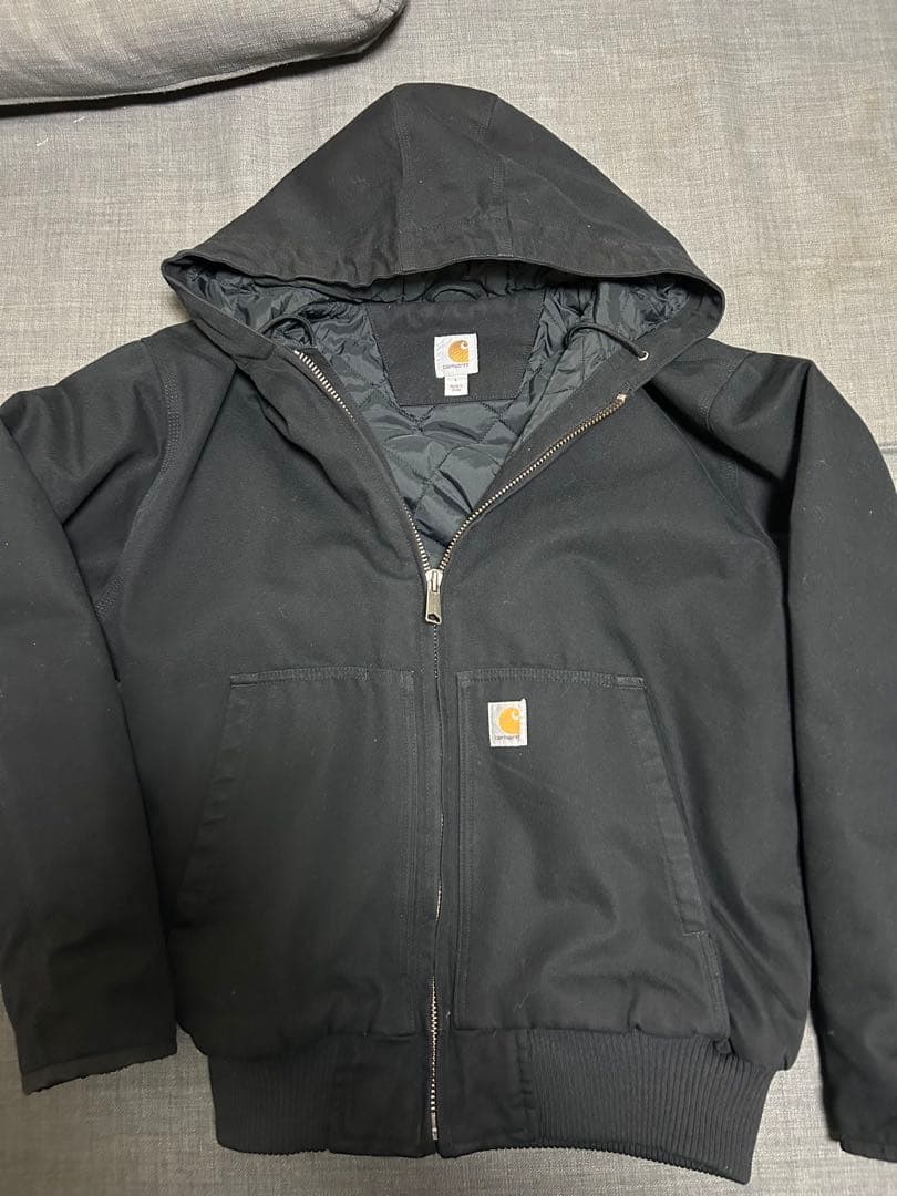 値下げ可　Carhartt フード付きジャケット Lサイズ ブラック