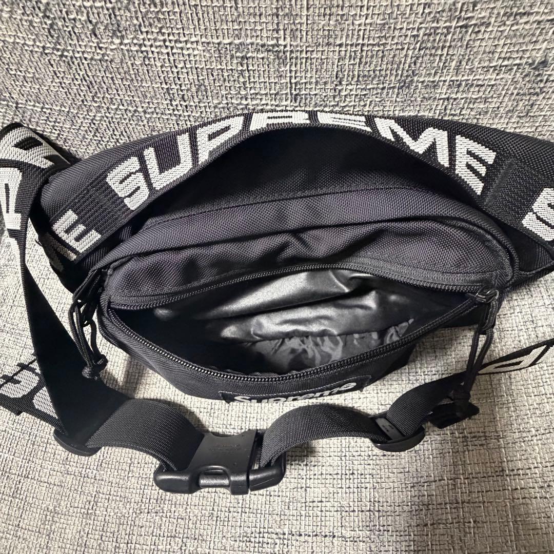 シュプリーム 2018ss ウエストバッグ 黒