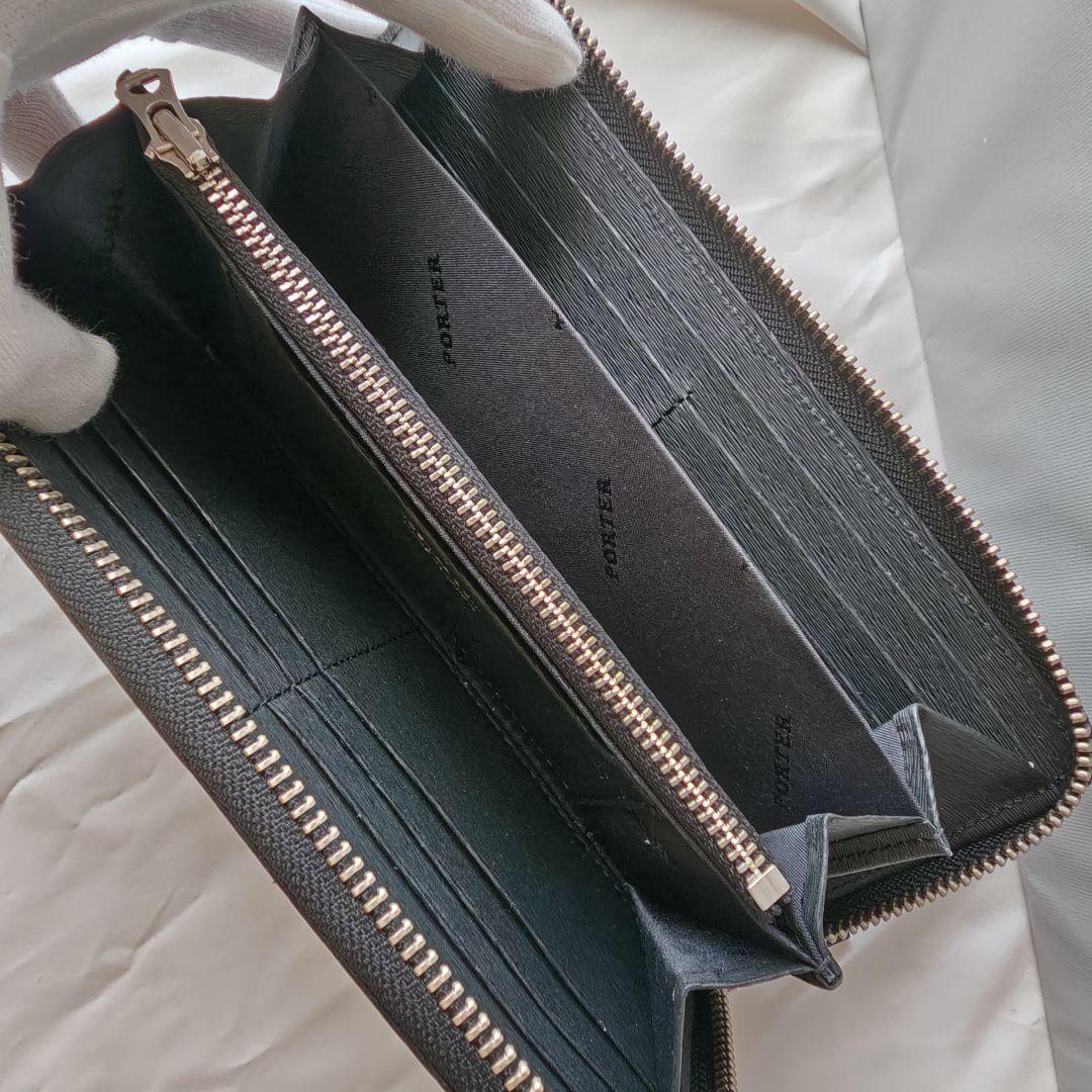極美品　ポーター カレント ロングウォレット 052-02210　ブラック