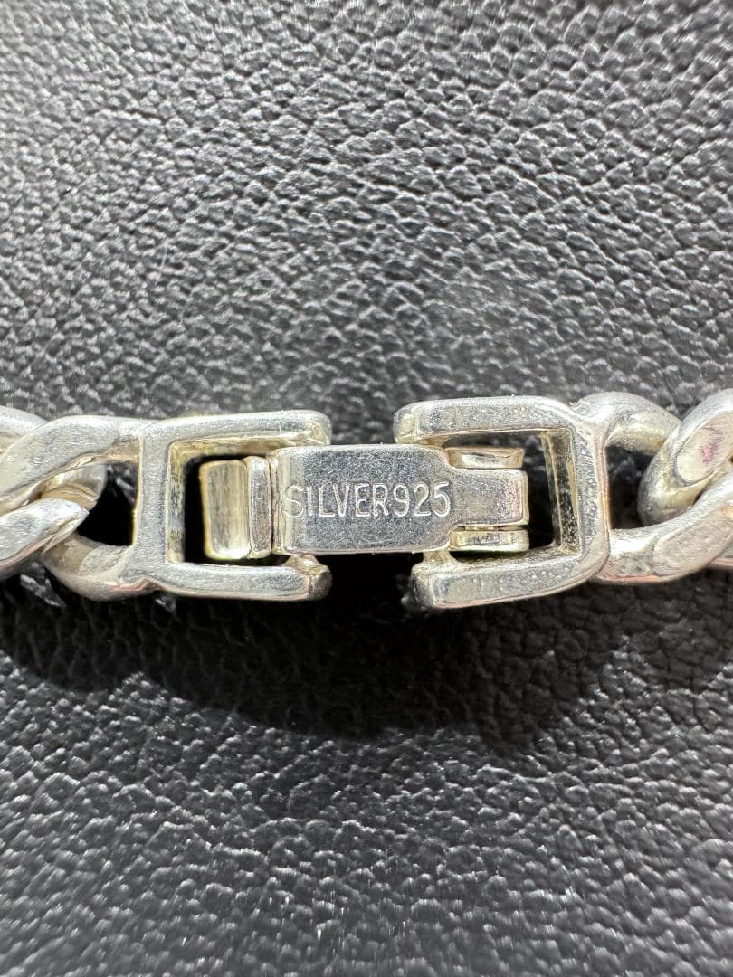 美品★シルバー925 喜平ネックレス 約50㎝ 約38.3g 幅約5.3㎜ (1