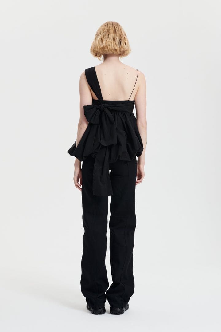 Cecilie Bahnsen ブラック チャミソール ビスチェ