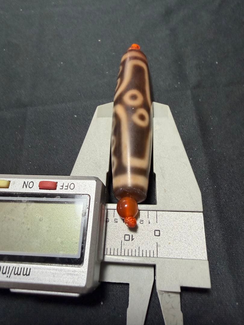 kiza、 良品天珠‼️西蔵老礦紅朱砂十五眼天珠