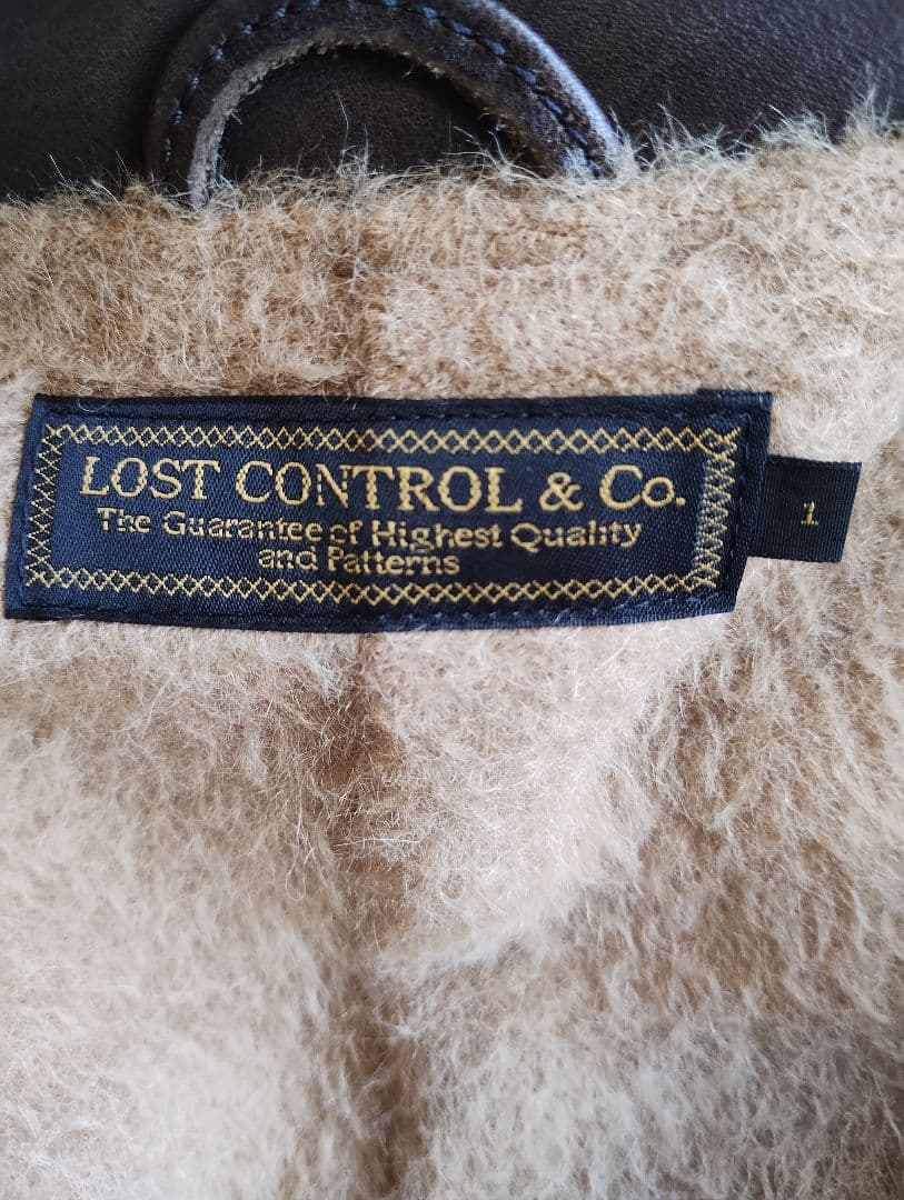 ロストコントロール ホースハイド カーコート 36 Sサイズ　ブラウン