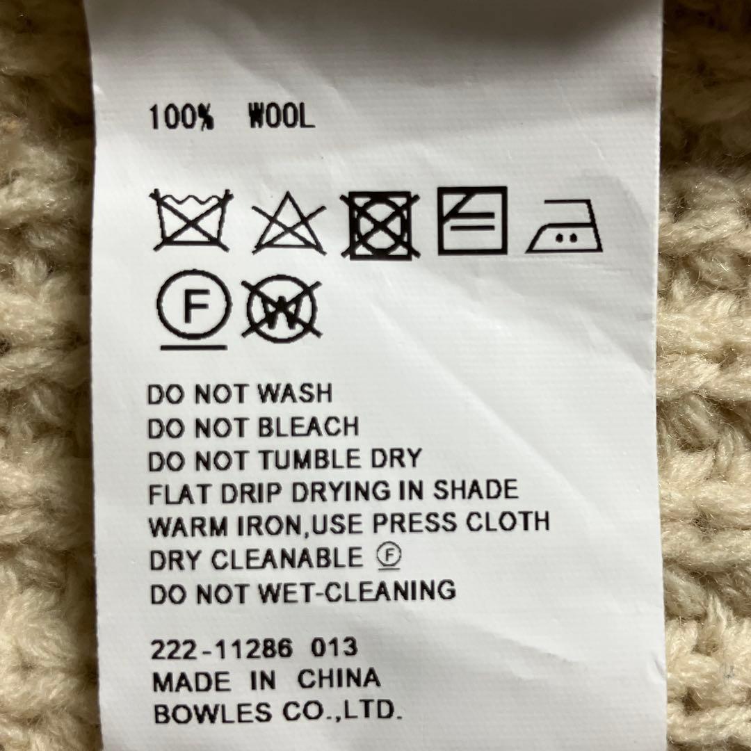 【美品✨近年モデル】HYKE 片畦編み ニット 背あき ウール100% ハイク