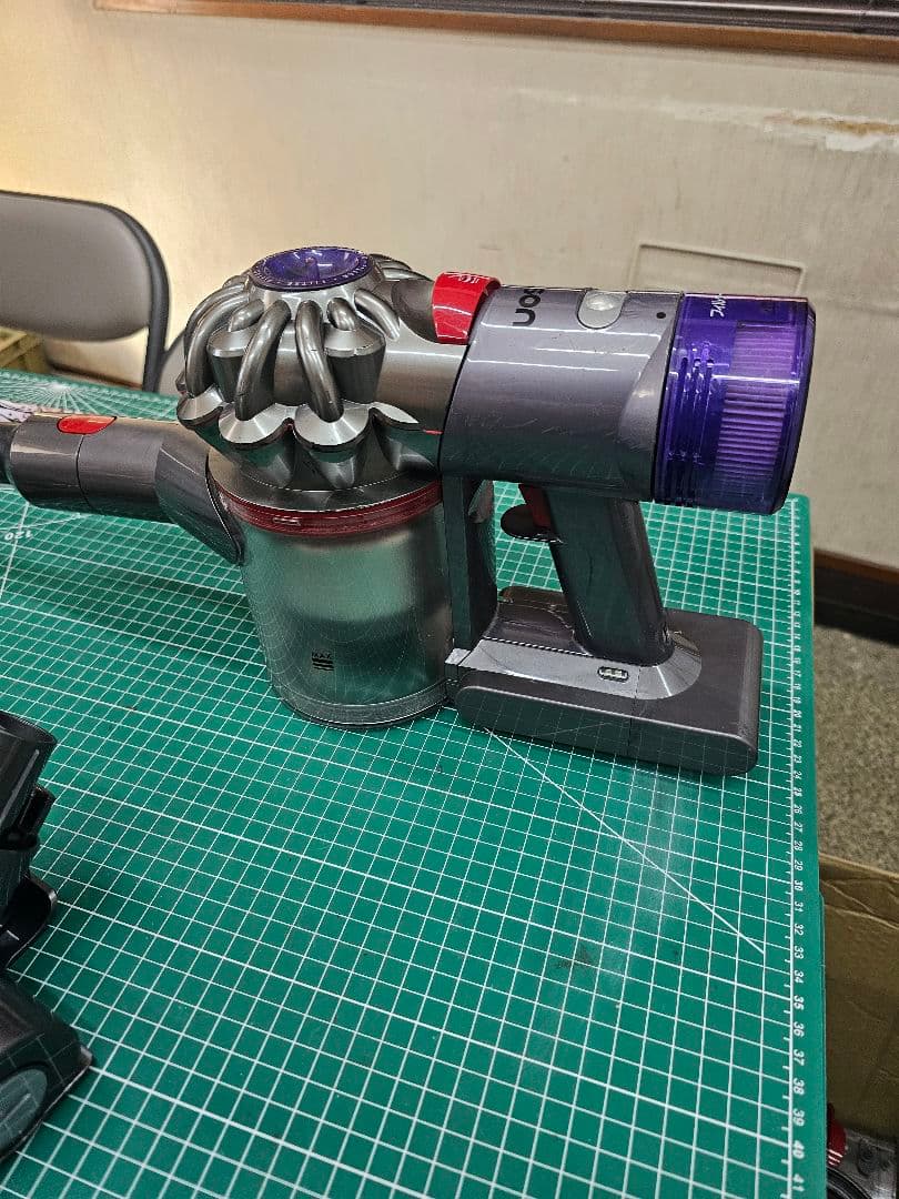 ダイソン V8 SV10K純正バッテリー+マキタバッテリ仕様 スケルトンパイプ