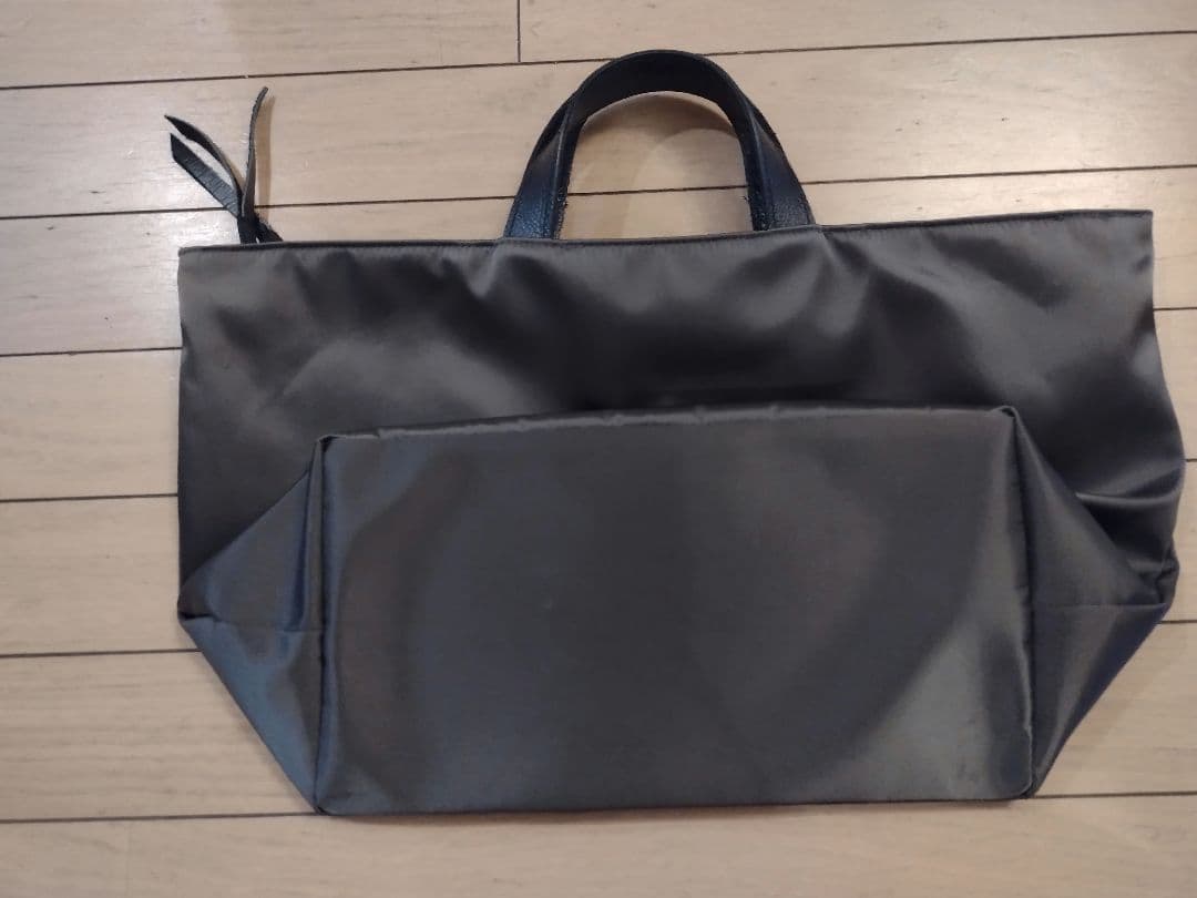 OUR トートバッグ large グレーパール