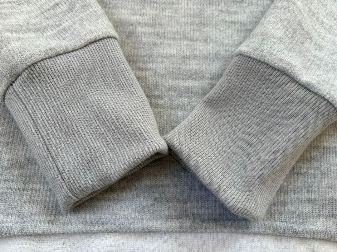 アワーホーム　OUR 洗えるあったかプルオーバー　 杢ライトグレー