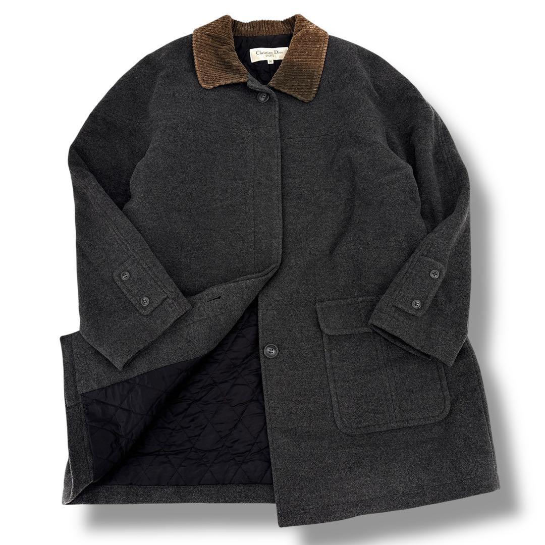 美品】Dior クリスチャンディオール　チェスターコート　コーデュロイ　M