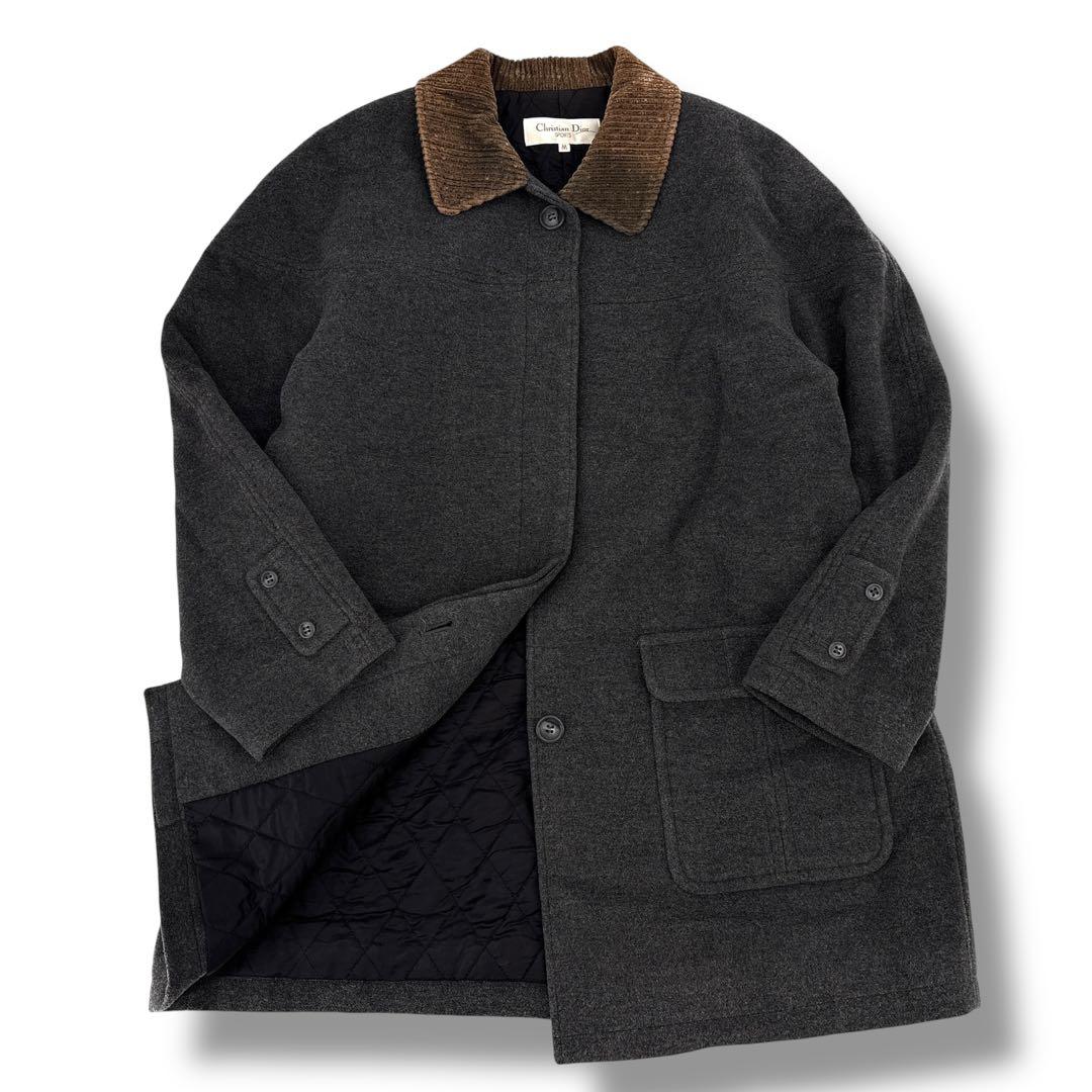 美品】Dior クリスチャンディオール　チェスターコート　コーデュロイ　M