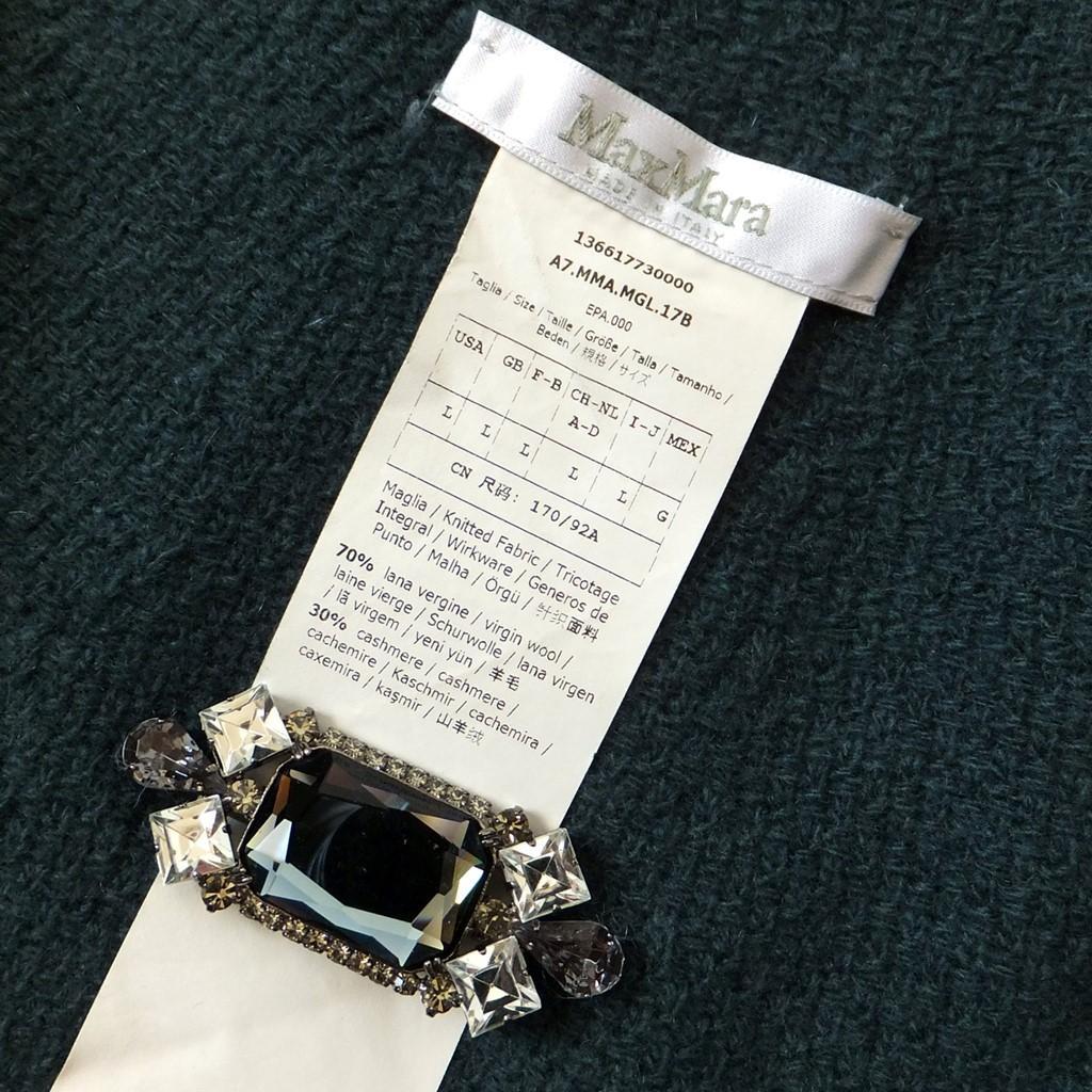 ◆マックスマーラ最高級ライン◆サイズL◆ボトルネックカシミヤニットプルオーバー