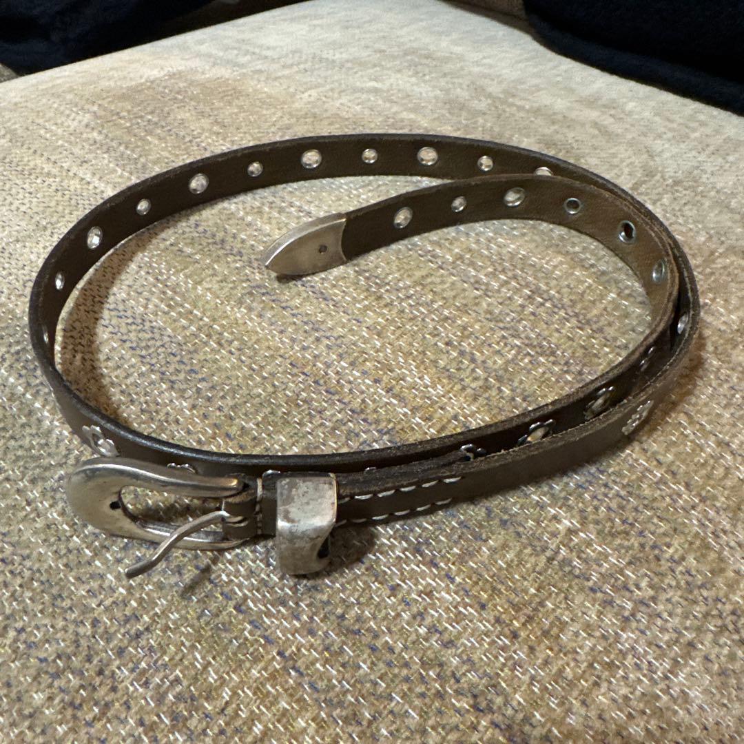 Our legacy ベルト　フラワーパターン　オリーブ