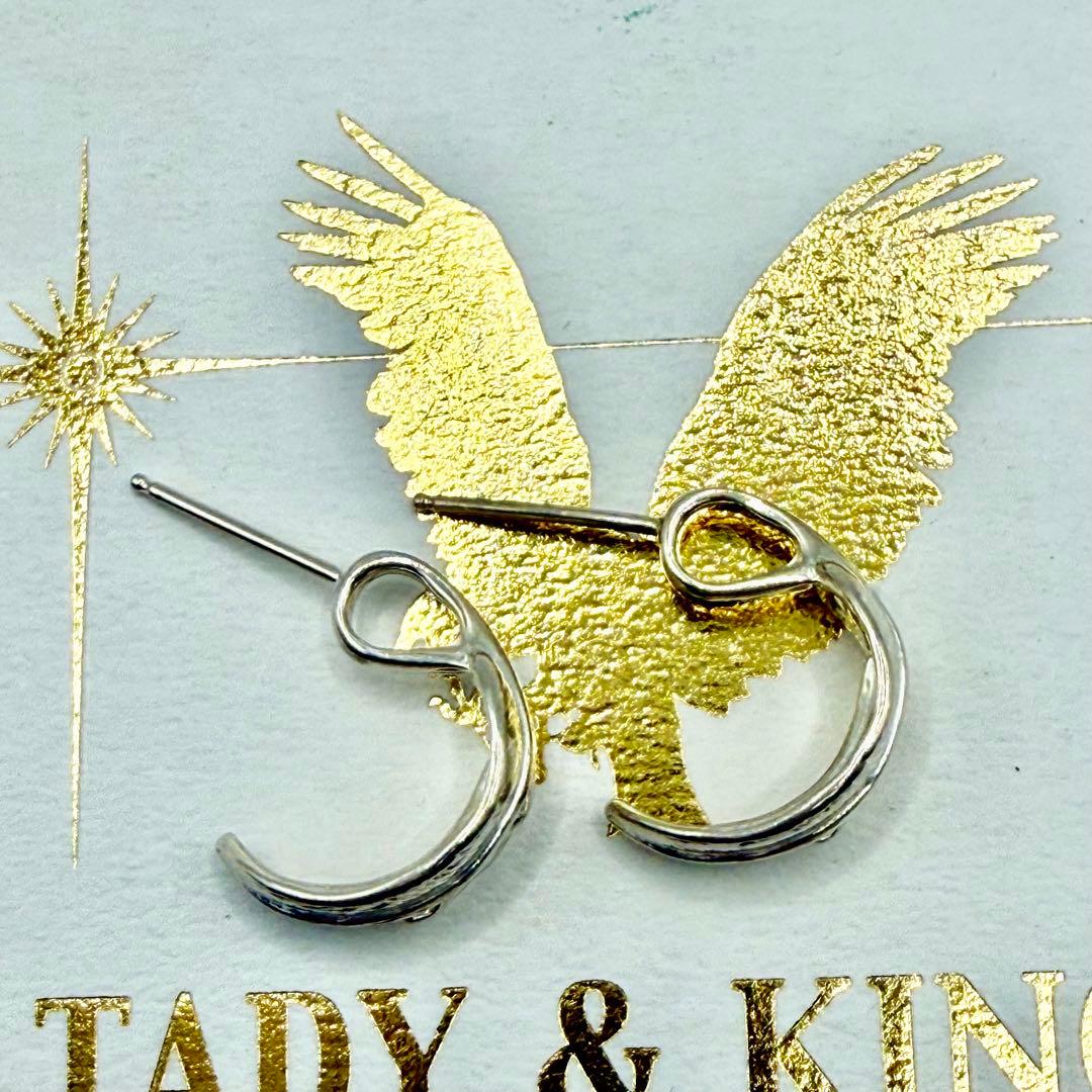 美品　タディ&キング　シルバーフェザーピアス　2個セット