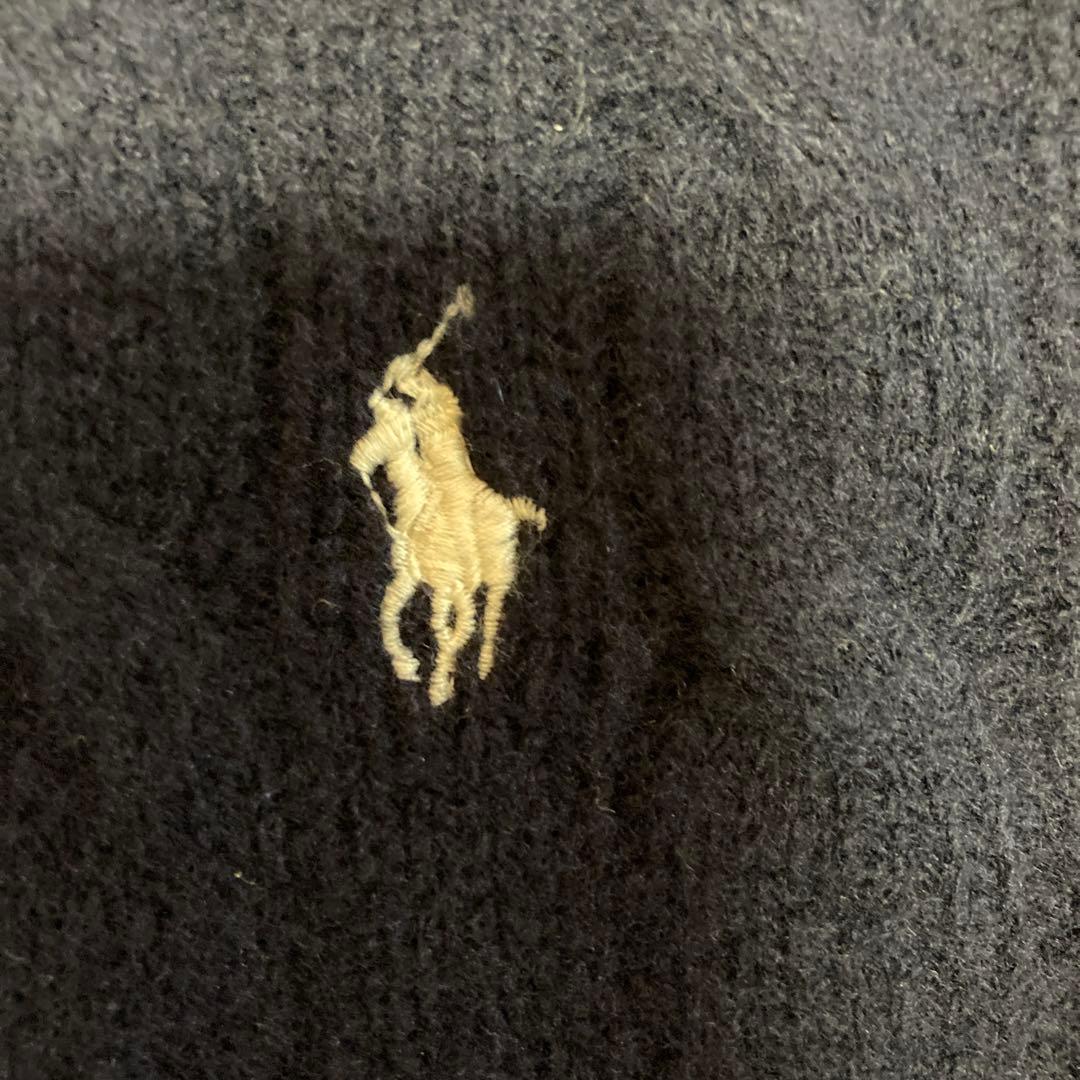 ポロラルフローレン ウールカシミヤ ケーブルハーフジップニット【美品】