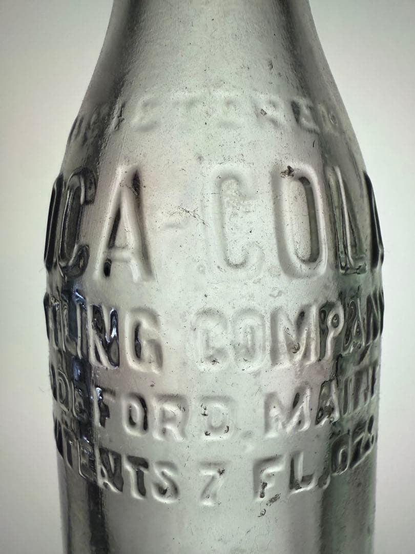 C9 秘蔵品　コカコーラ ボトル \"Beddeford MAINE\" 瓶
