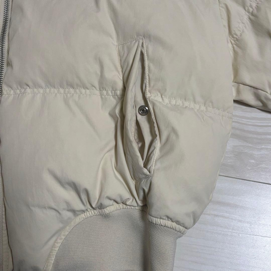 夢*♫様 カルバンクライン ジーンズ ダウンジャケット S 白 ホワイト クリー