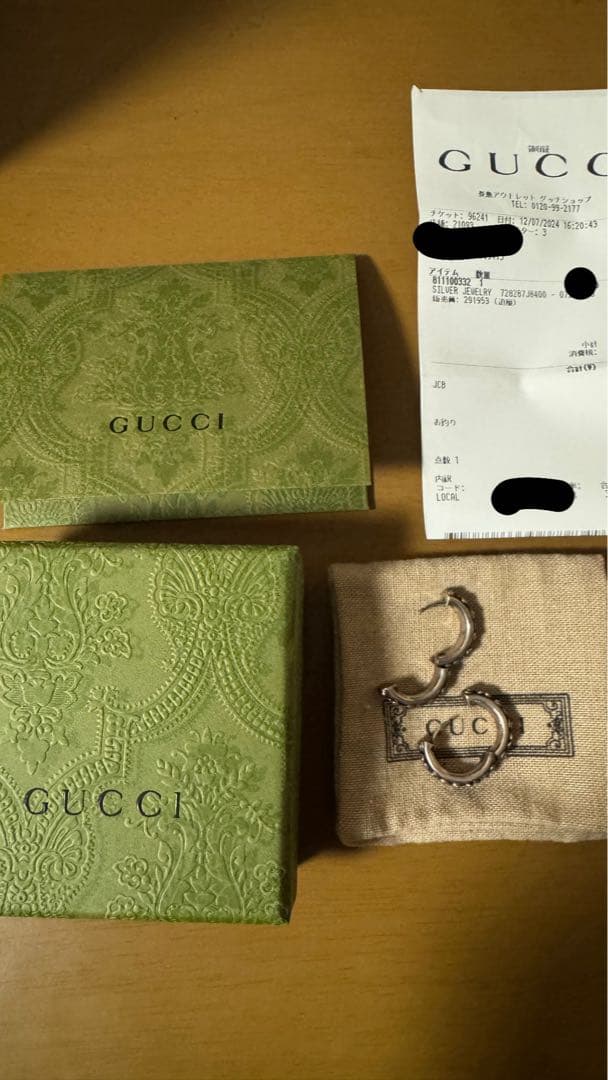 GUCCI ピアス インターロッキングG 花柄 フラワー