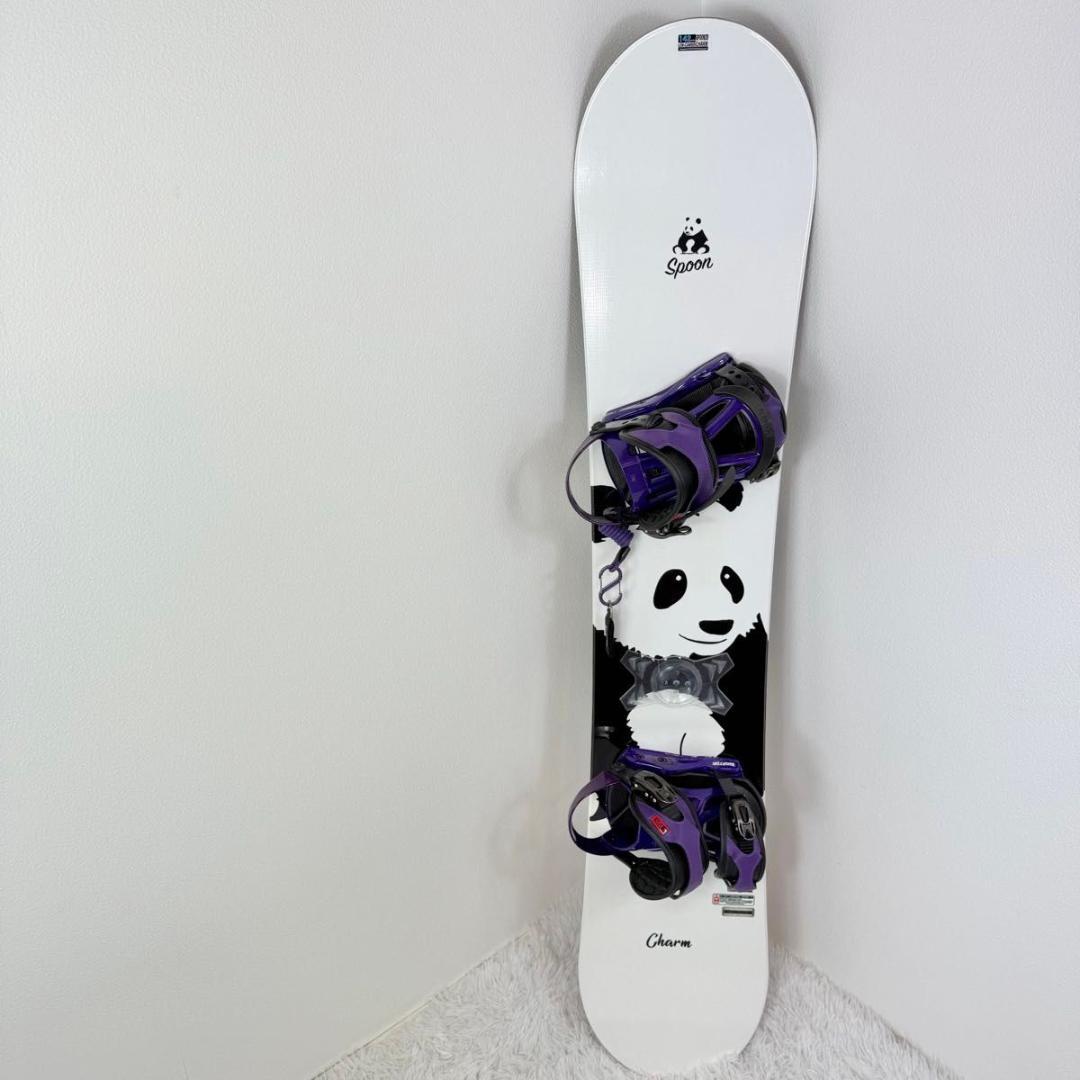 【美品】Spoon Charm 142cm スノーボード パンダ 9129