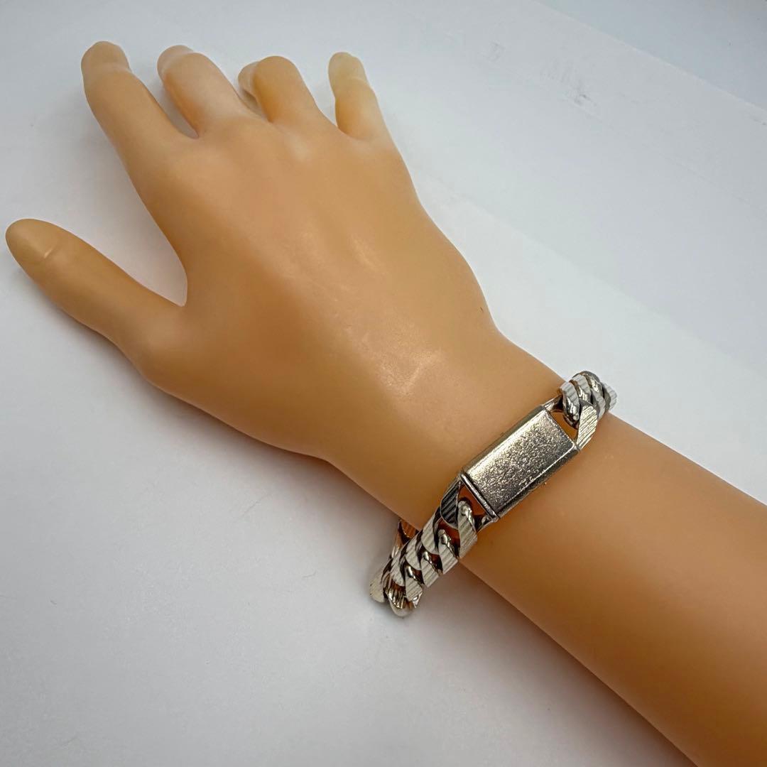 グッチ ブレスレット 喜平 ストライプ シルバー 925 GUCCI 913