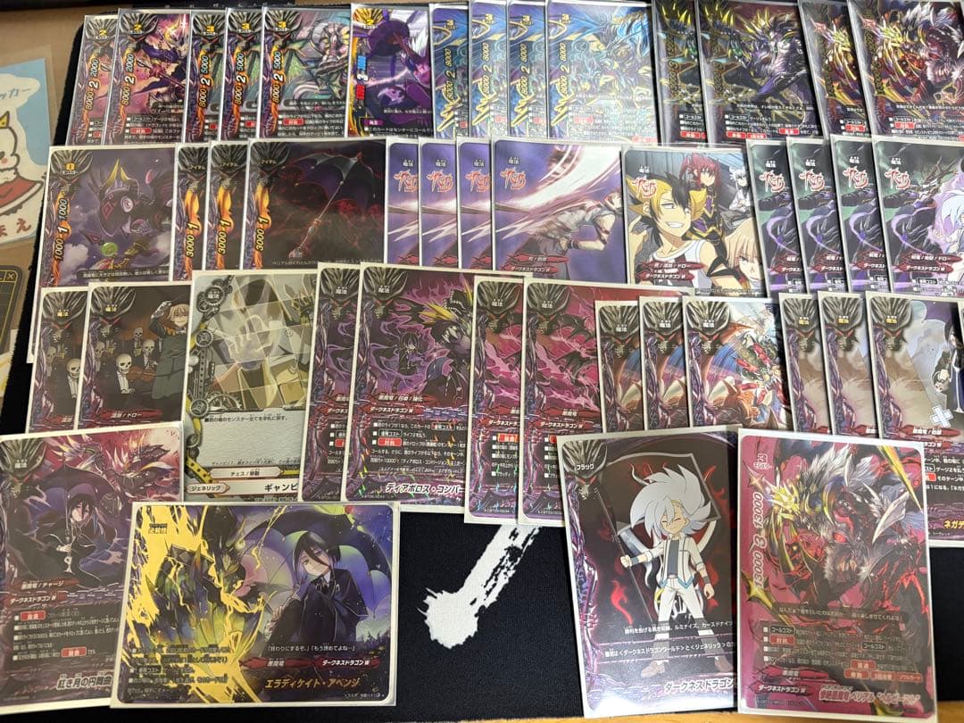 バディファイト　悪魔竜デッキ　スリーブ付き