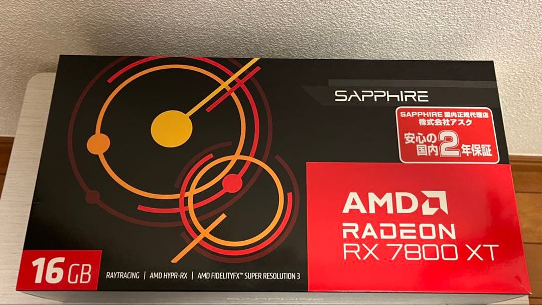 RX7800XT Sapphire リファレンスモデル 16GB